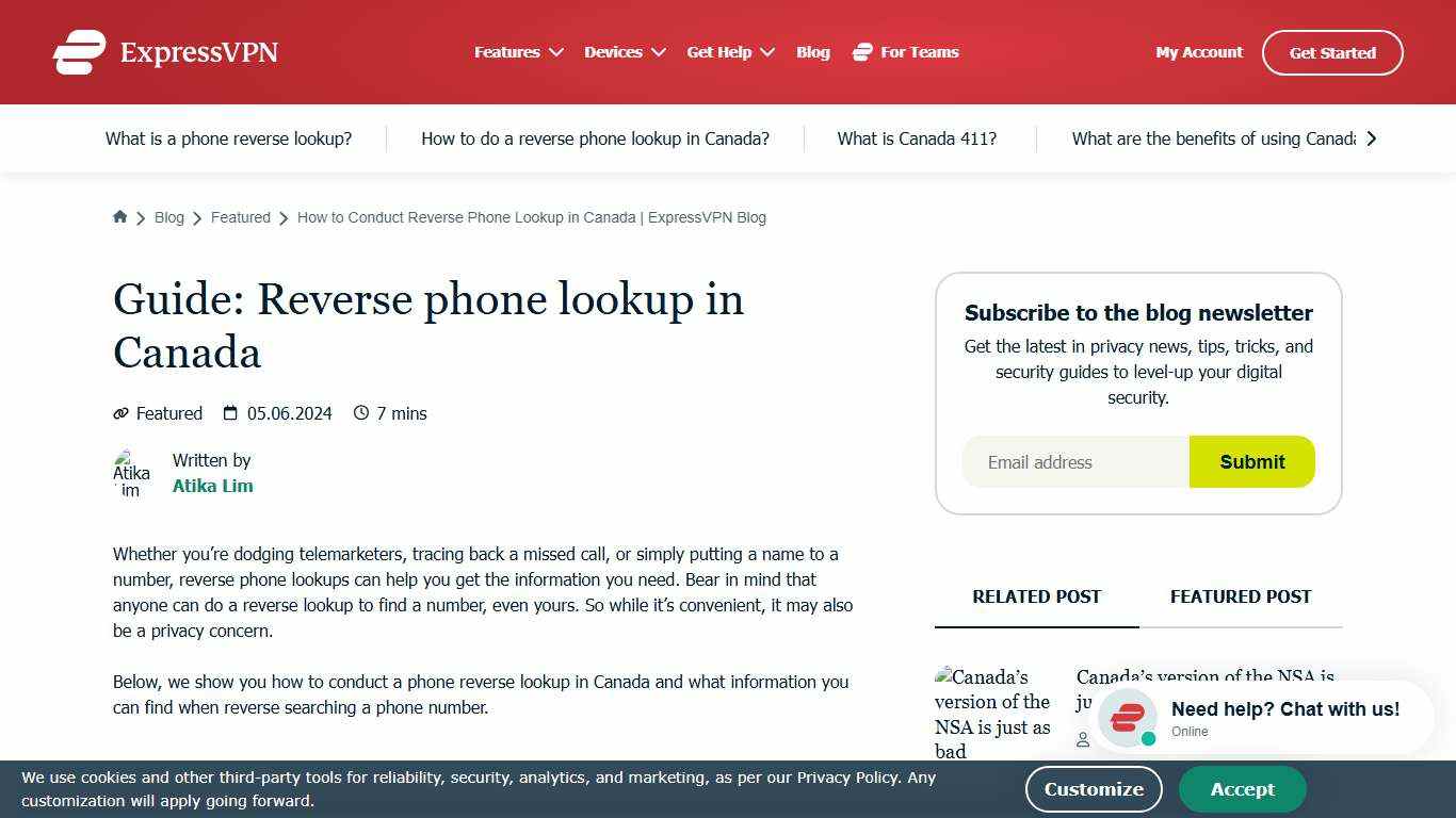 How to Conduct Reverse Phone Lookup in Canada | ExpressVPN Blog